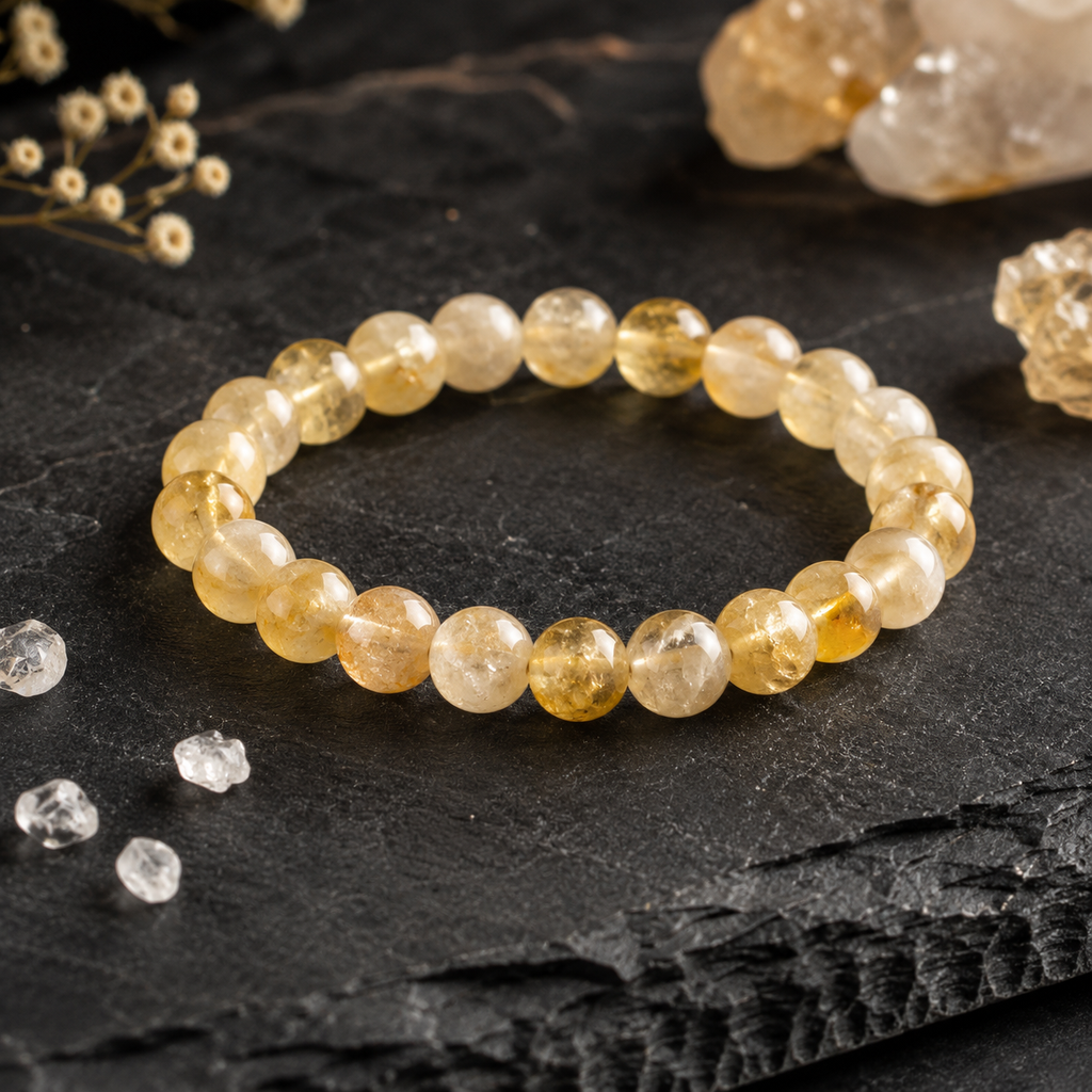 Natural Citrine Bracelet for Abundance, Success & Positive Energy