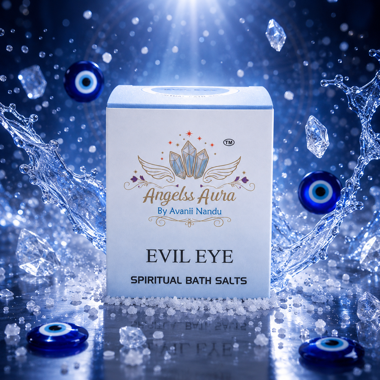 Evil Eye Spiritual Bath Salt for Protection, Aura Cleansing & Negative Energy Removal