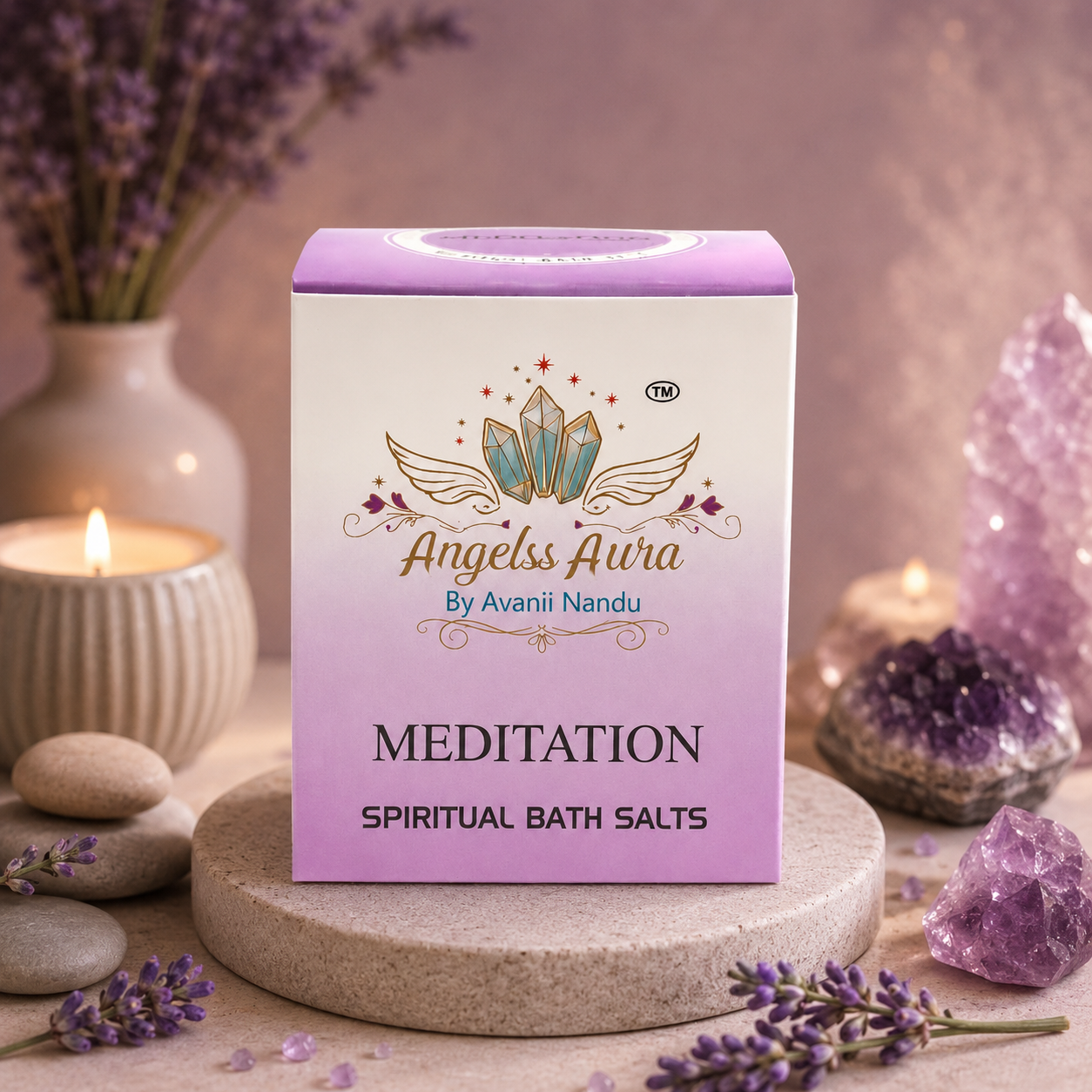 Meditation Spiritual Bath Salt for Calm Mind, Aura Cleansing & Inner Peace