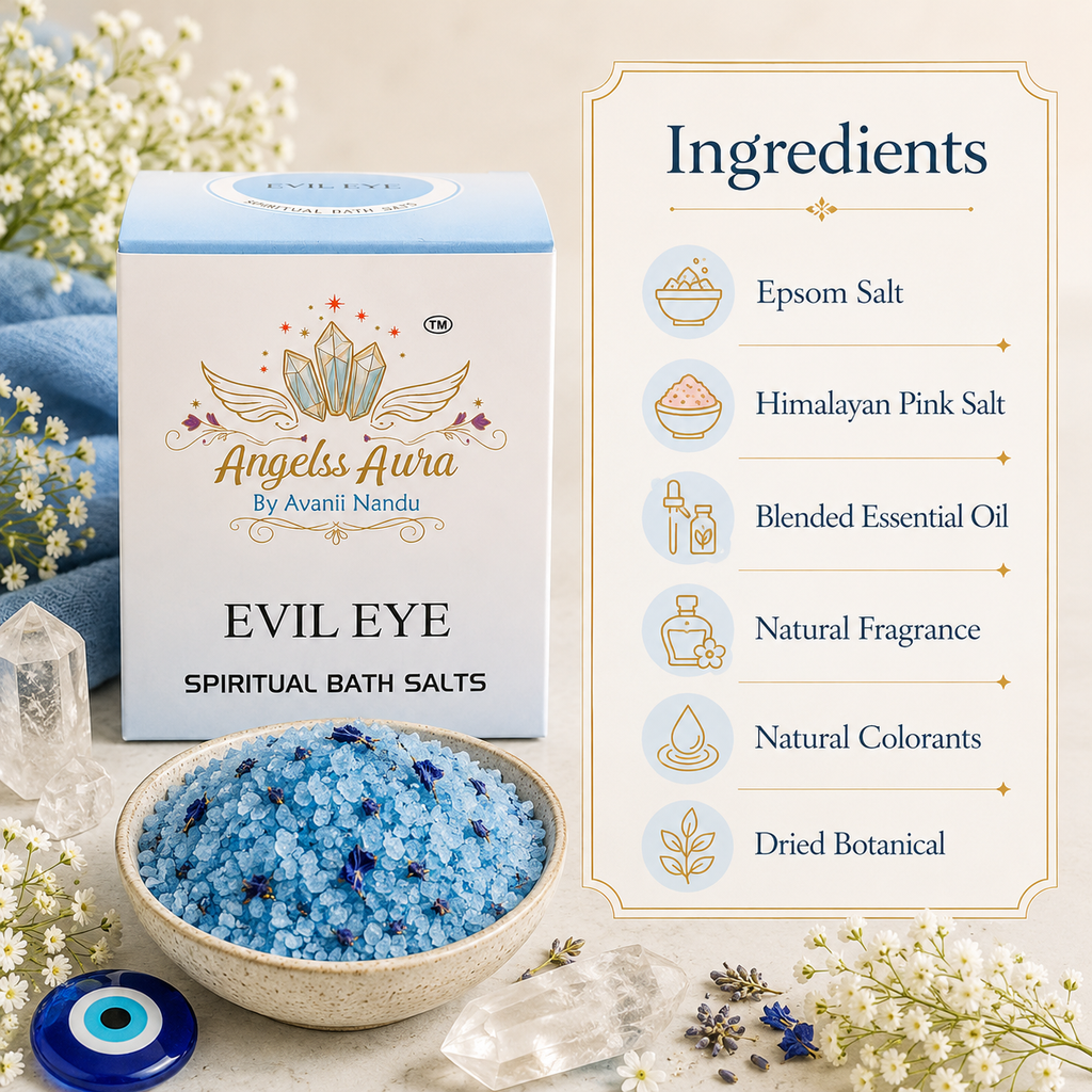 Evil Eye Spiritual Bath Salt for Protection, Aura Cleansing & Negative Energy Removal