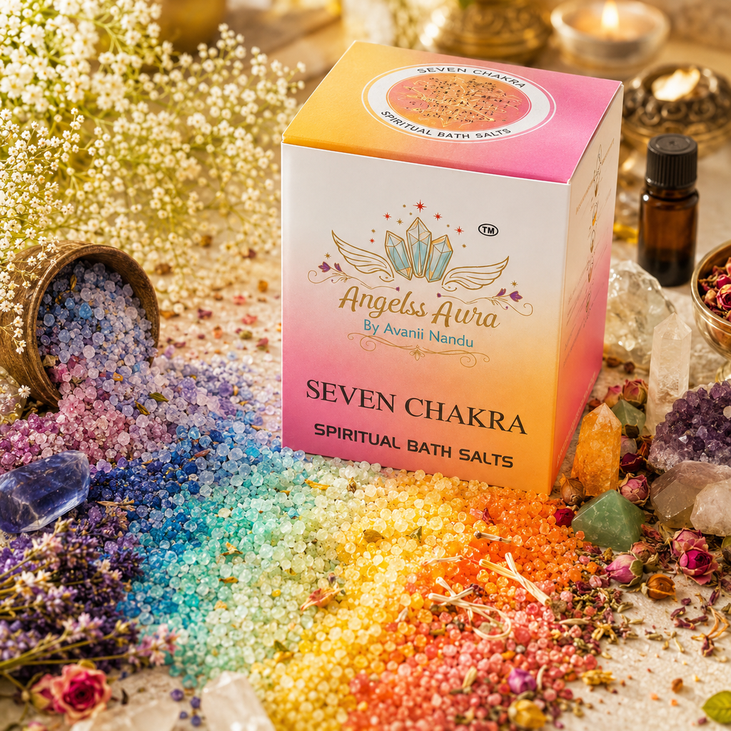Seven Chakra Spiritual Bath Salt for Energy Balance, Aura Cleansing & Alignment