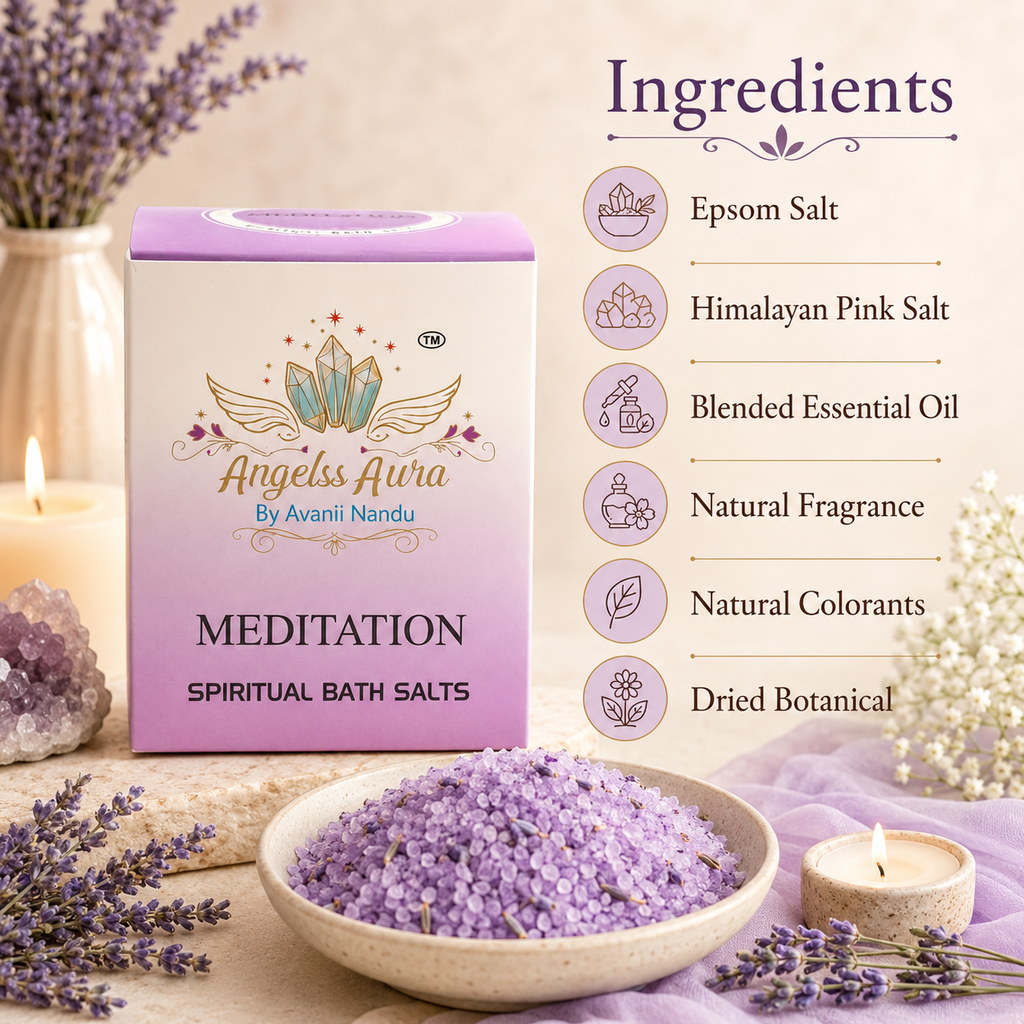 Meditation Spiritual Bath Salt for Calm Mind, Aura Cleansing & Inner Peace
