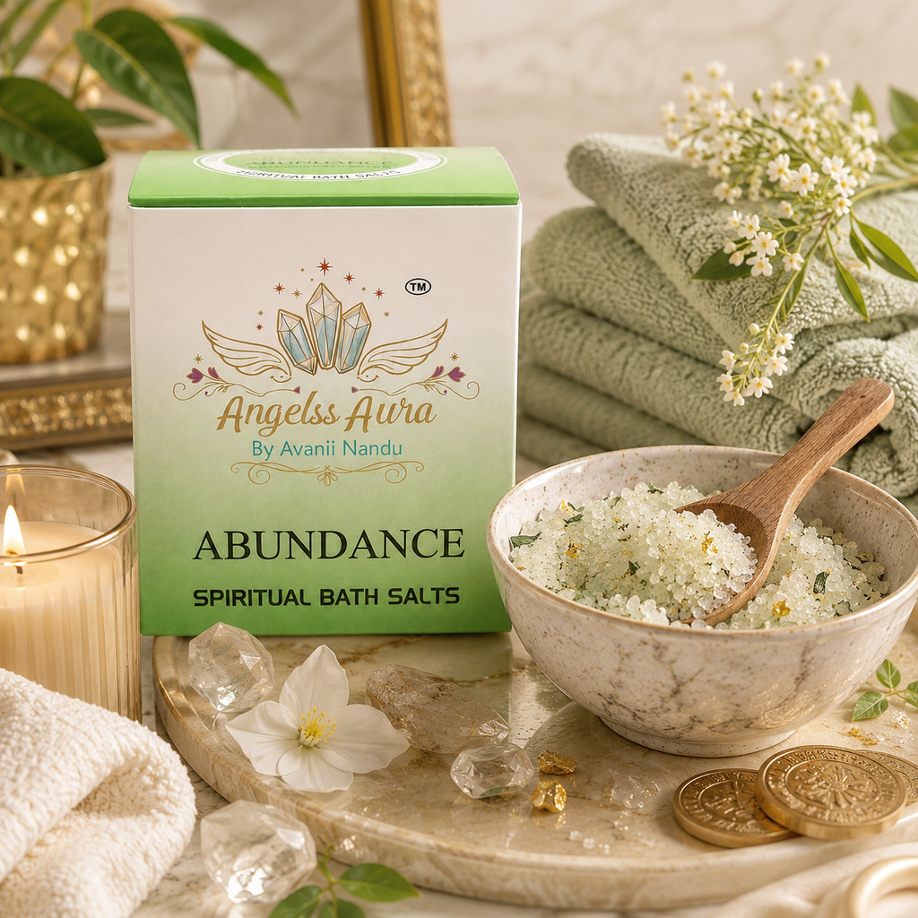 Abundance Spiritual Bath Salt for Prosperity, Positive Energy & Aura Cleansing