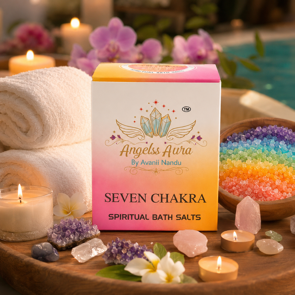 Seven Chakra Spiritual Bath Salt for Energy Balance, Aura Cleansing & Alignment