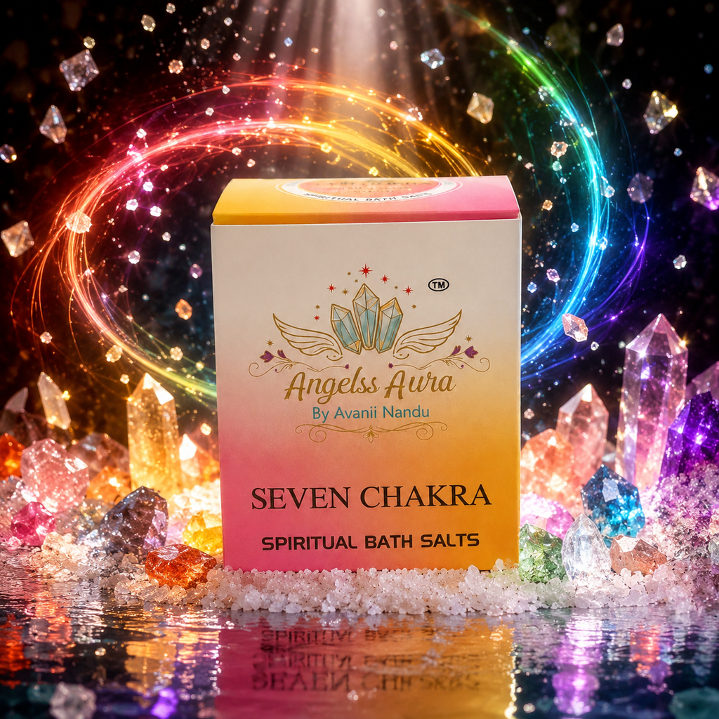 Seven Chakra Spiritual Bath Salt for Energy Balance, Aura Cleansing & Alignment