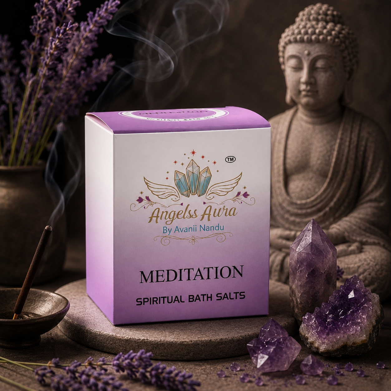 Meditation Spiritual Bath Salt for Calm Mind, Aura Cleansing & Inner Peace
